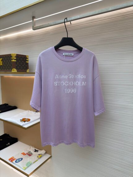 Acne Studios 1966 Mud-Dyed, Washed, and Distressed Short-Sleeve T-Shirt