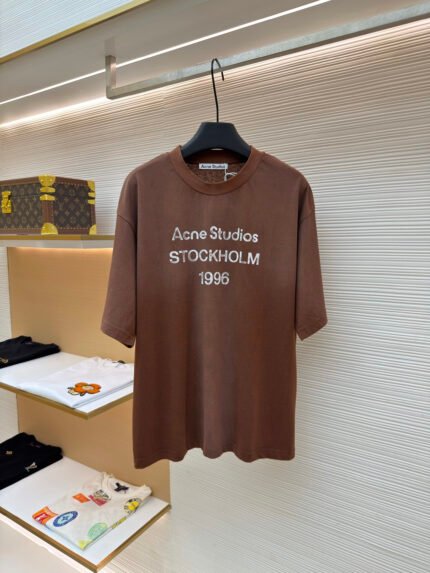 Acne Studios 1966 Mud-Dyed, Washed, and Distressed Short-Sleeve T-Shirt