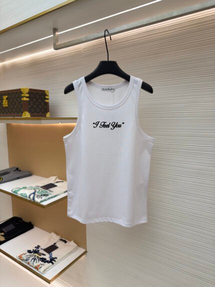 Acne Studios Letter-Print Logo Vest