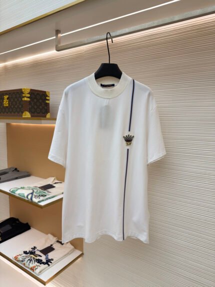 LOUIS VUITTON logo crown short-sleeved shirt