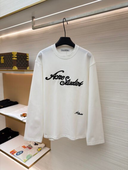 Acne Studios Collared Polo Shirt with Embroidered Logo