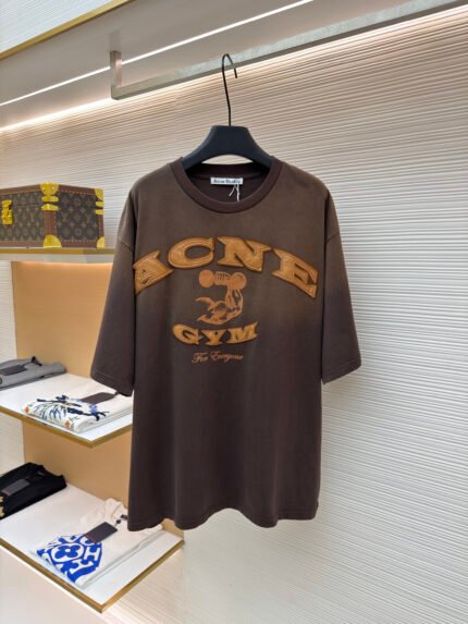 Acne Studios Distressed Logo Short-Sleeve T-Shirt