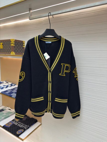 Prada Appliqué Wool and Cashmere-Blend Cardigan