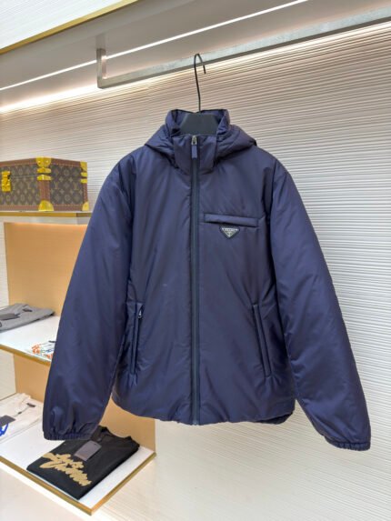 Prada Down Jacket with Triangle Logo [As Worn by Messi]