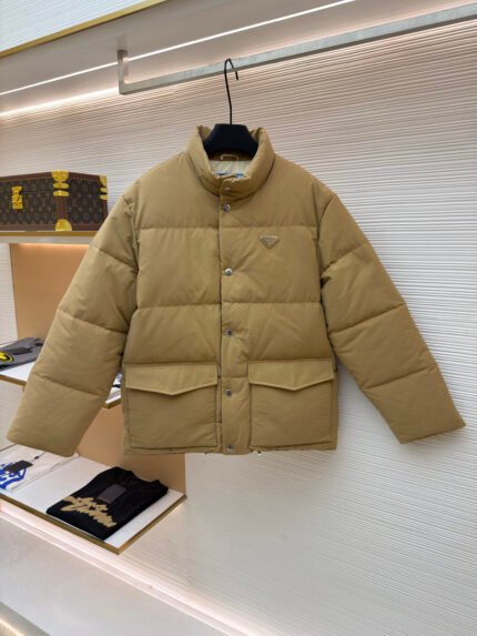 Prada Essential Down Jacket with Triangle Logo