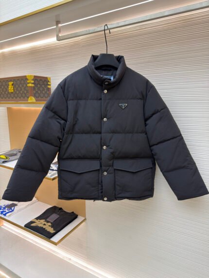 Prada Essential Down Jacket with Triangle Logo