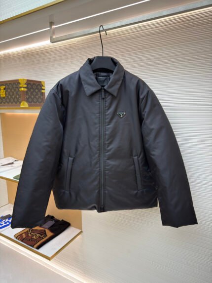 Prada Triangular Logo Down Jacket