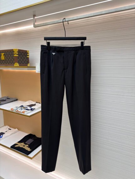 Prada Triangle Logo Casual Trousers