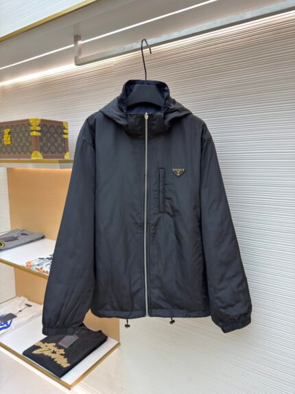 Prada Reversible Nylon Logo Jacket