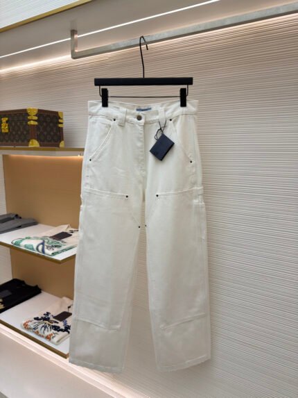 Prada Cargo Pants with Triangle Leather Patch