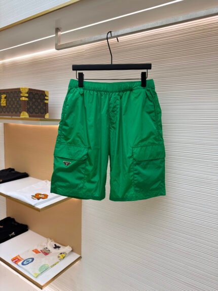 Prada Cargo Pants with Triangle Logo Pockets