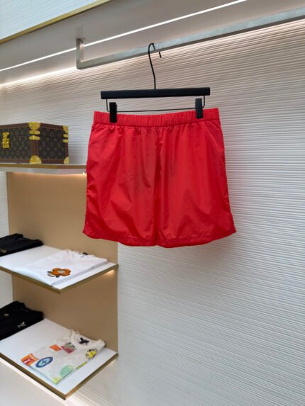 Prada Re-Nylon Triangle Logo Zip Shorts