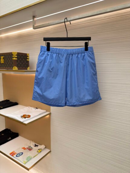 Prada Re-Nylon Triangle Logo Zip Shorts