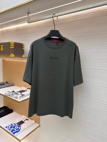 Gucci Logo-Embroidered Short-Sleeve Top