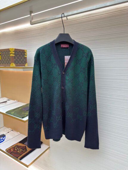 Gucci All-Over Floral Gradient Cardigan