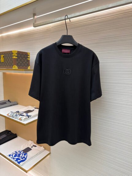 Gucci Double G Embroidered Crewneck Short-Sleeve T-Shirt