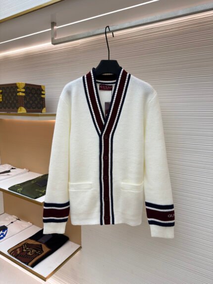 Gucci V-Neck Knitted Cardigan
