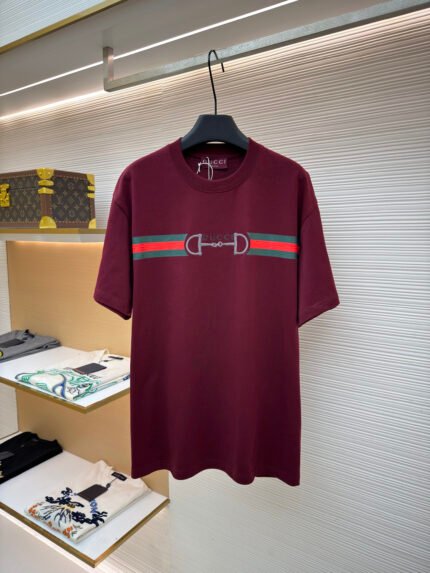 Gucci Horsebit Web Short-Sleeve Top