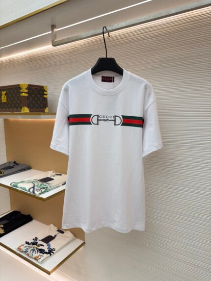 Gucci Horsebit Web Short-Sleeve Top