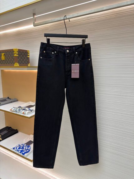 Gucci Horsebit Cotton Jeans