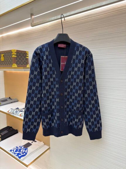 Gucci Buckle-Detail Knitted Cardigan