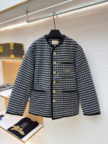 Gucci Double-Faced Wool Coat with G Detail