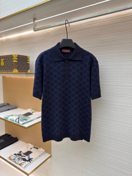 Gucci Interlocking G Knitted Polo Shirt