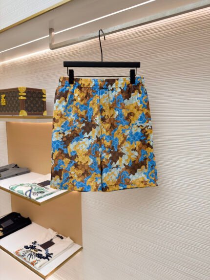 Gucci Color-block Patterned Shorts