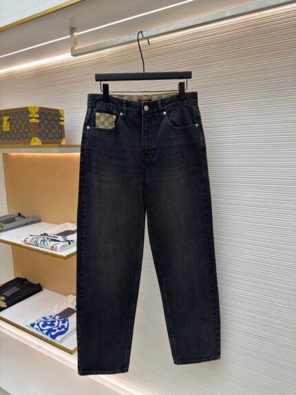 Gucci Washed Cotton Denim Jeans