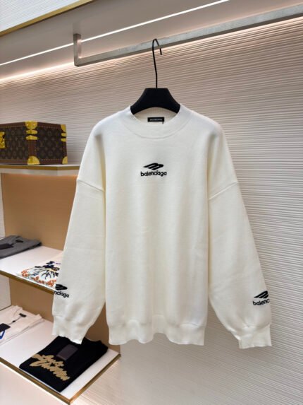 Balenciaga 3B Embroidered Wool Sweater