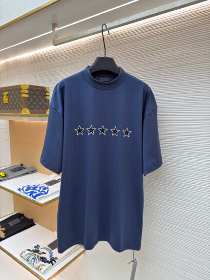 Balenciaga Star-Embroidered Short-Sleeve T-Shirt [Includes Marker Pen]