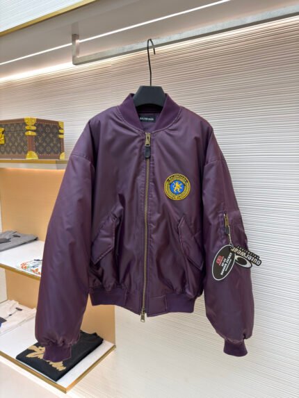 Balenciaga Patch-Embellished Bomber Jacket