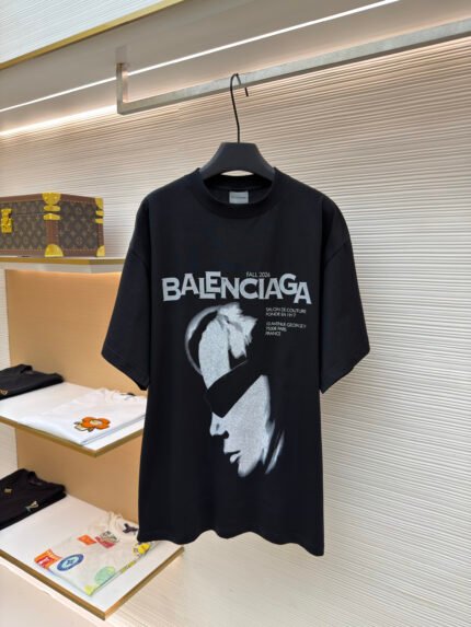 Balenciaga Sunglasses Print Crewneck Short-Sleeve T-Shirt