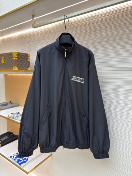 Balenciaga Rubber-Print Jacket