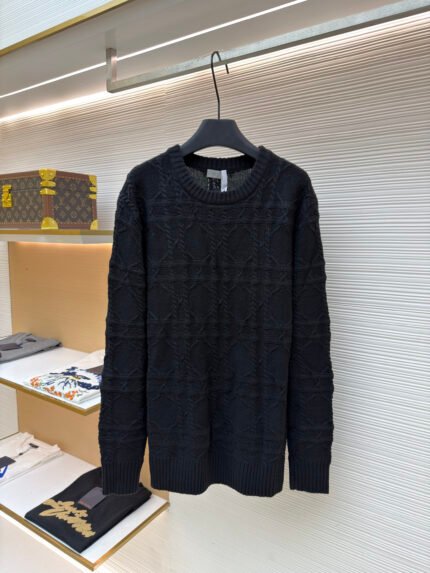 DIOR Cashmere Cannage Knit Sweater