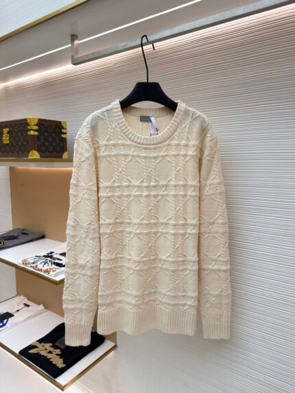 DIOR Cashmere Cannage Knit Sweater