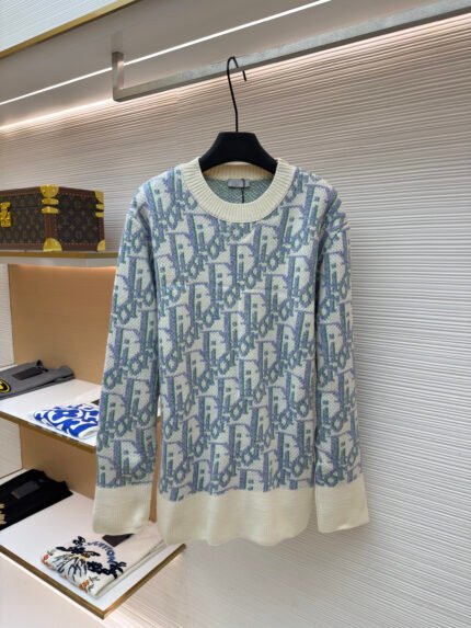 Dior All-Over Monogram Wool Sweater