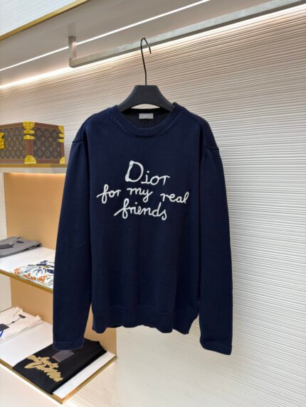 Dior Friends Embroidered Knit Pullover