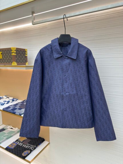 Dior Blue Technical Jacquard Jacket