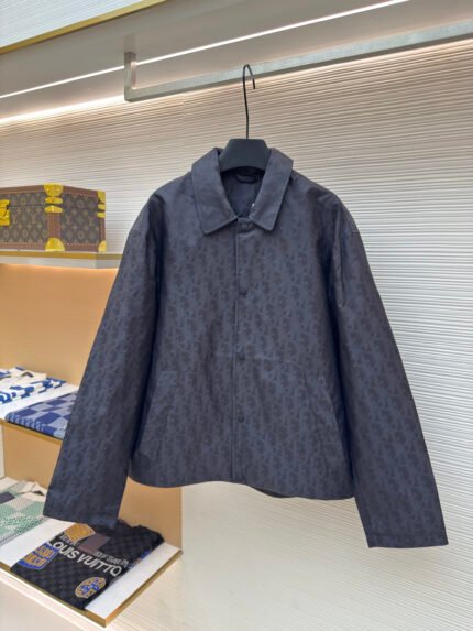 Dior Blue Technical Jacquard Jacket