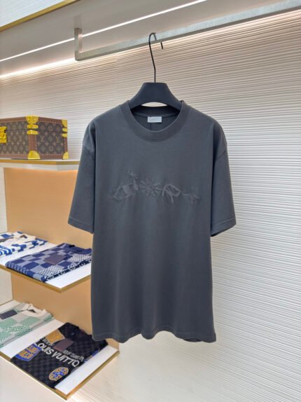 DIOR x — Collaboration: "Curtain Call" Embroidered Short-Sleeve Shirt