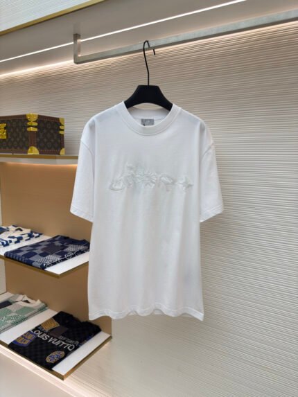 DIOR x — Collaboration: "Curtain Call" Embroidered Short-Sleeve Shirt