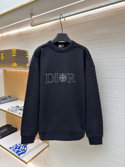 Dior x Stone Island Collab Embroidered Sweatshirt