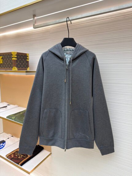 Dior Oblique Wool and Cashmere Hooded Cardigan