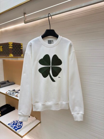 Dior Four-Leaf Clover Crewneck Sweatshirt