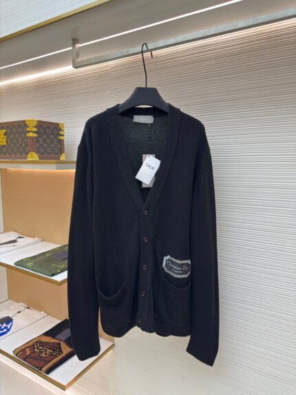 Dior Logo Cashmere Cardigan
