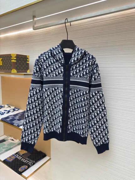 DIOR Reversible Cashmere Zip Jacket