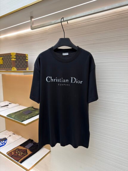 Dior Letter Logo Print Short-Sleeve T-Shirt