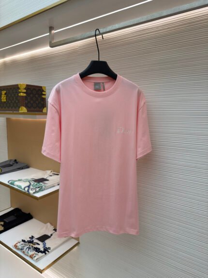 Dior T-Shirt with Small Embroidered Chest Logo