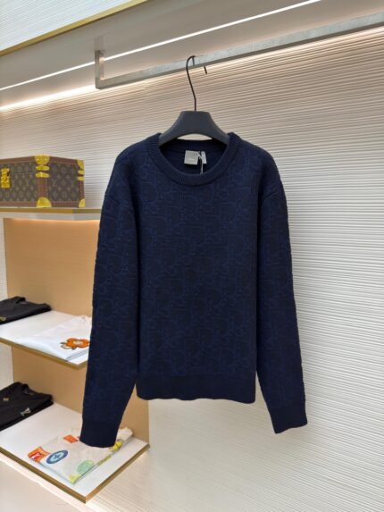 Dior Letter Jacquard Knit Sweater